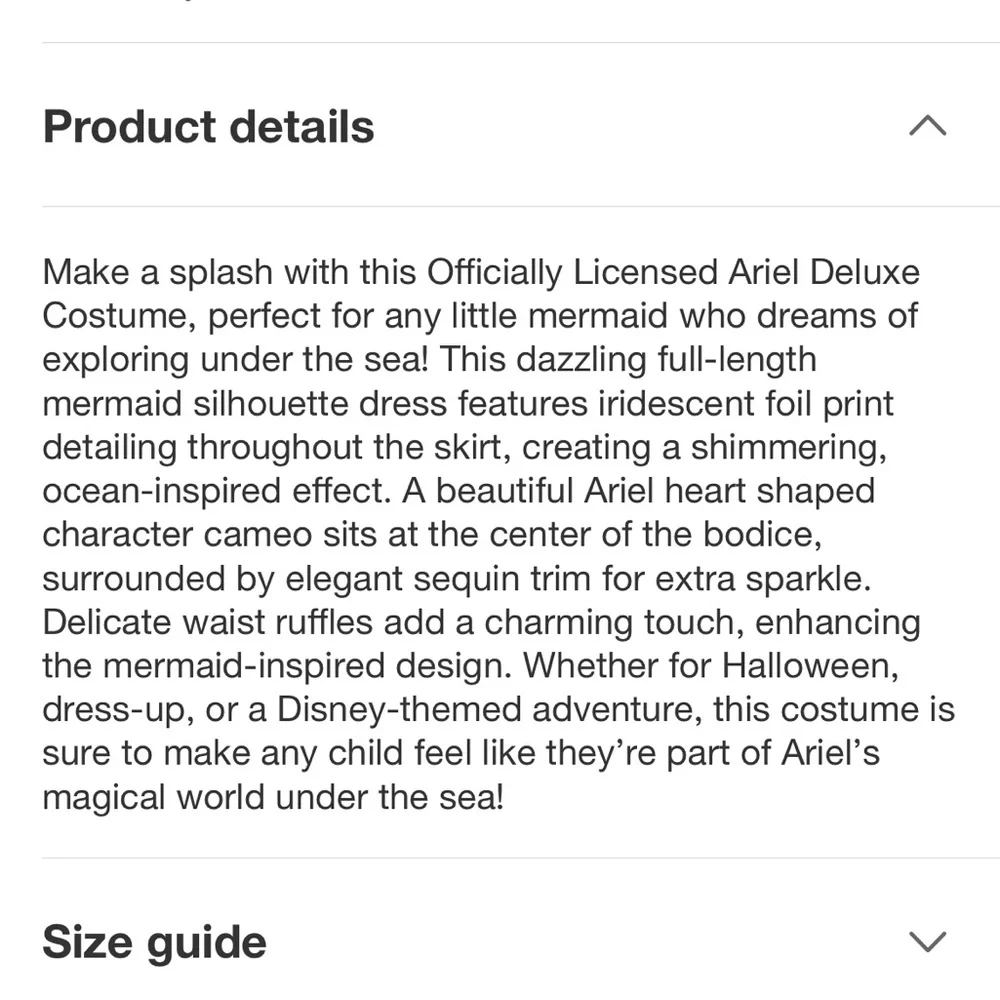 Kids Ariel Little Mermaid Costume - Purple and Green